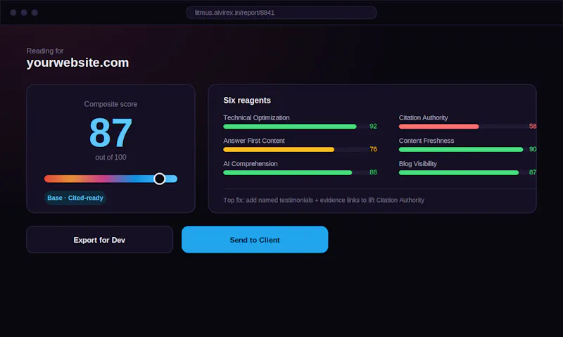 Litmus screenshot 4