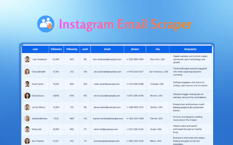 Instagram Email Scraper screenshot 1