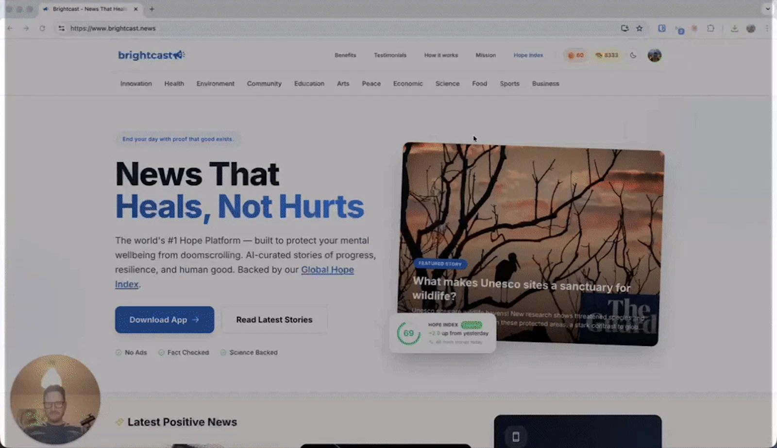 Brightcast screenshot 1 (video preview)