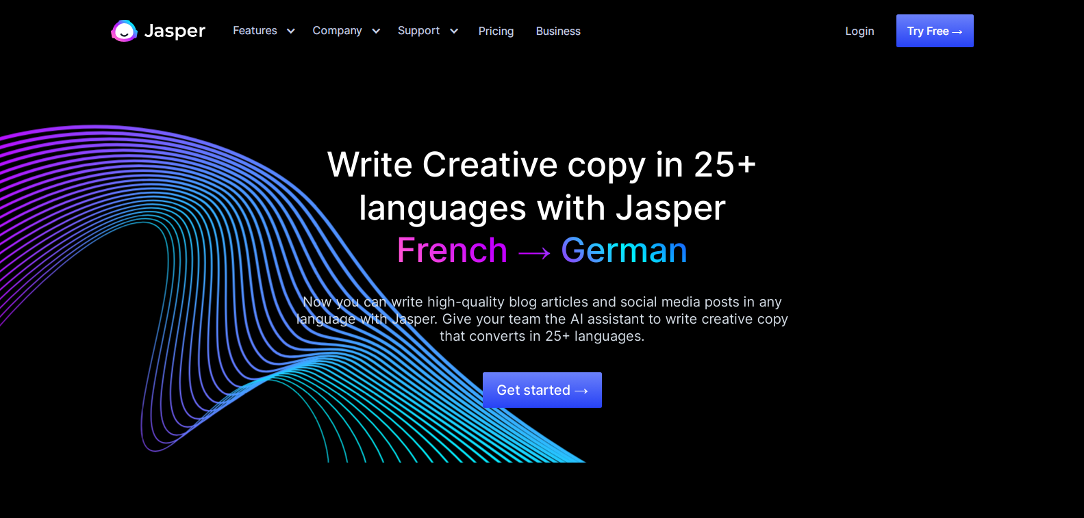 Jasper 25+ languages - Language Translation - Jasper media 1