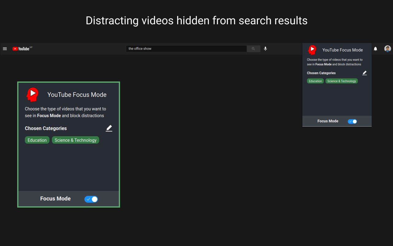 YouTube Focus Mode gallery image