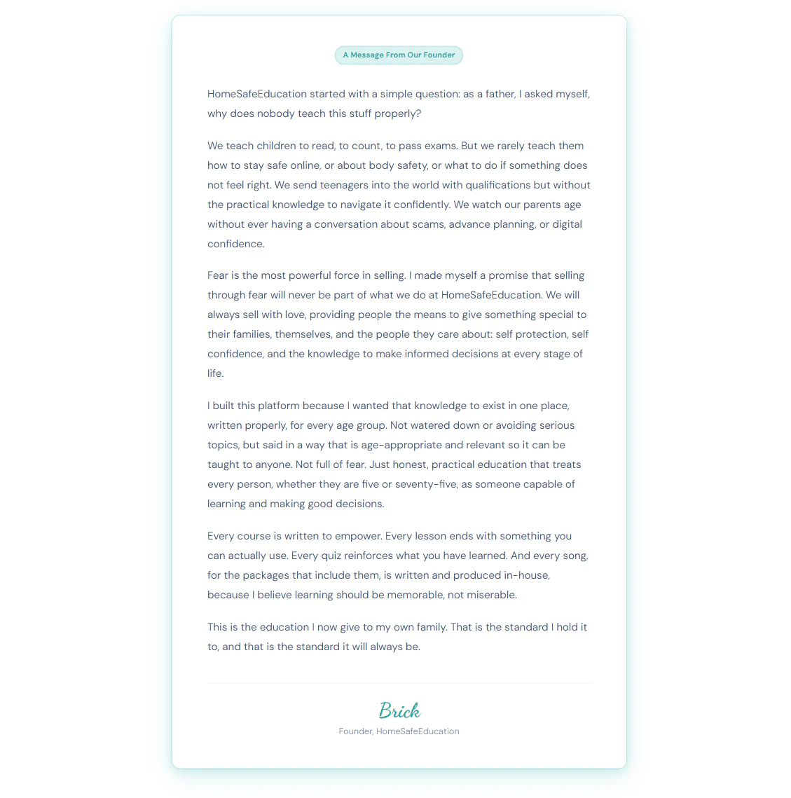 HomeSafeEducation 대표 미리보기