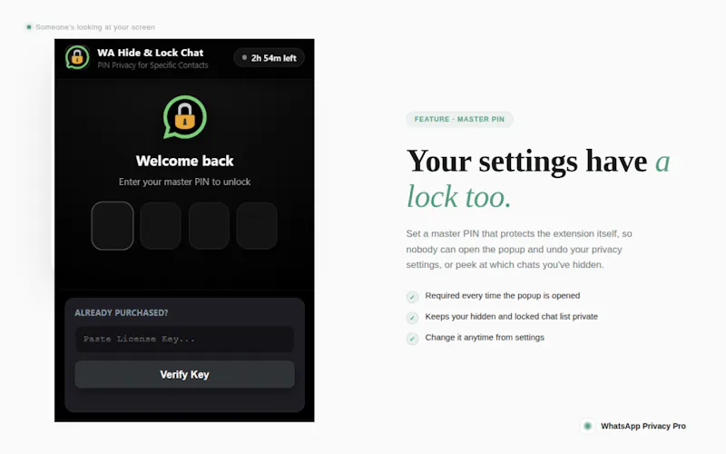 WhatsApp Hide & Lock Chats  screenshot 5