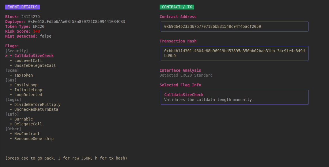 ETH Watchtower - Screenshot 3 showing product features and functionality