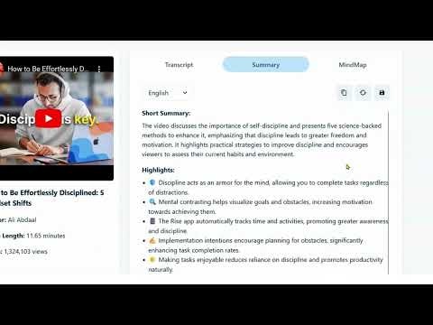 Free YouTube Video Summarizer gallery image