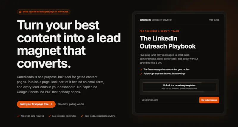 Gatedleads screenshot 1