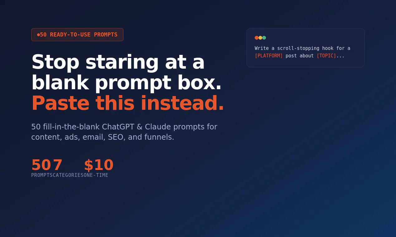 AI Prompt Pack for Digital Marketers gallery image