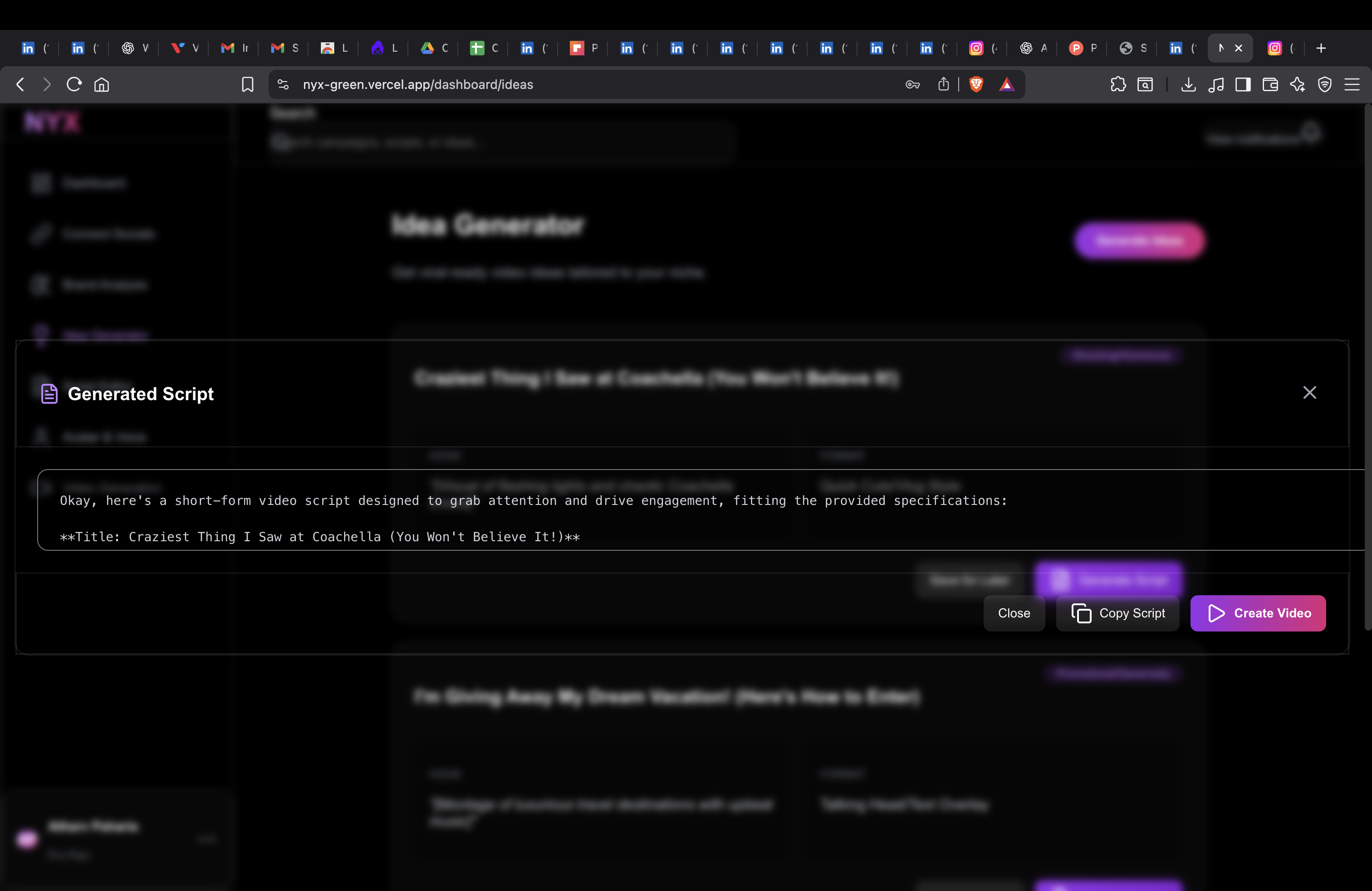 NYX - Screenshot 4 showing product features and functionality