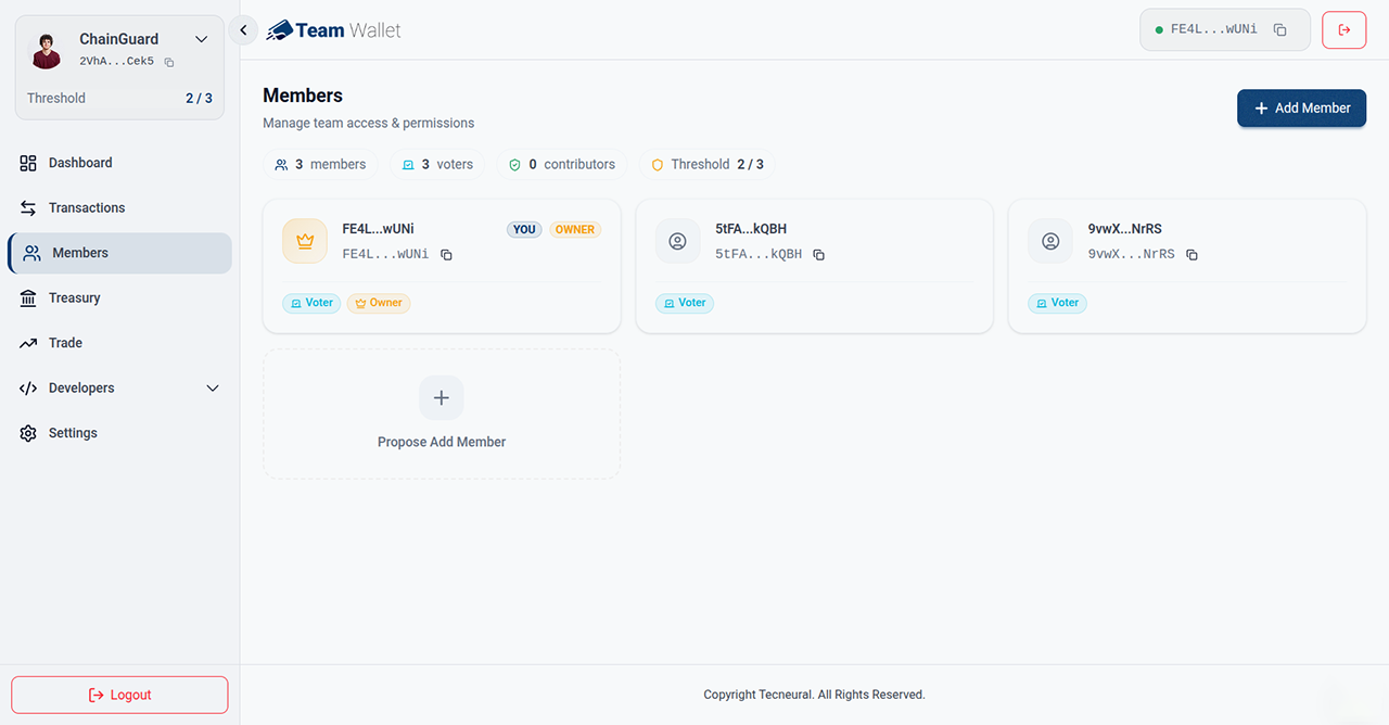 TeamWallet -A Multi-User Crypto Wallet gallery image