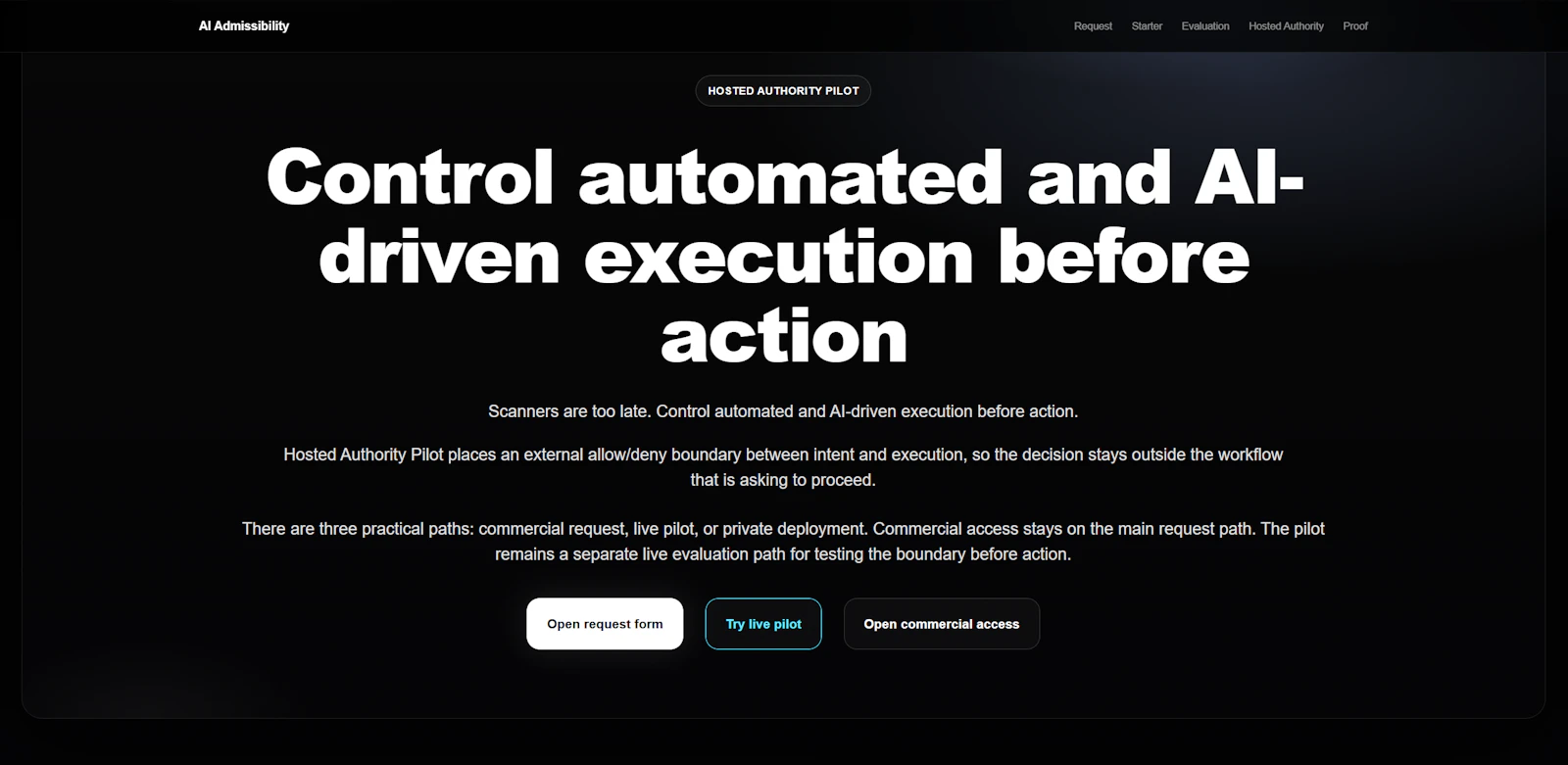 AI Admissibility screenshot 1