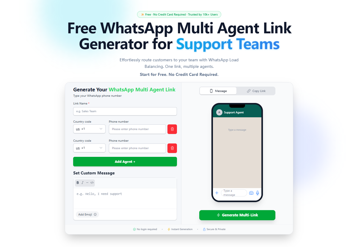 WALink - Screenshot 2 showing product features and functionality