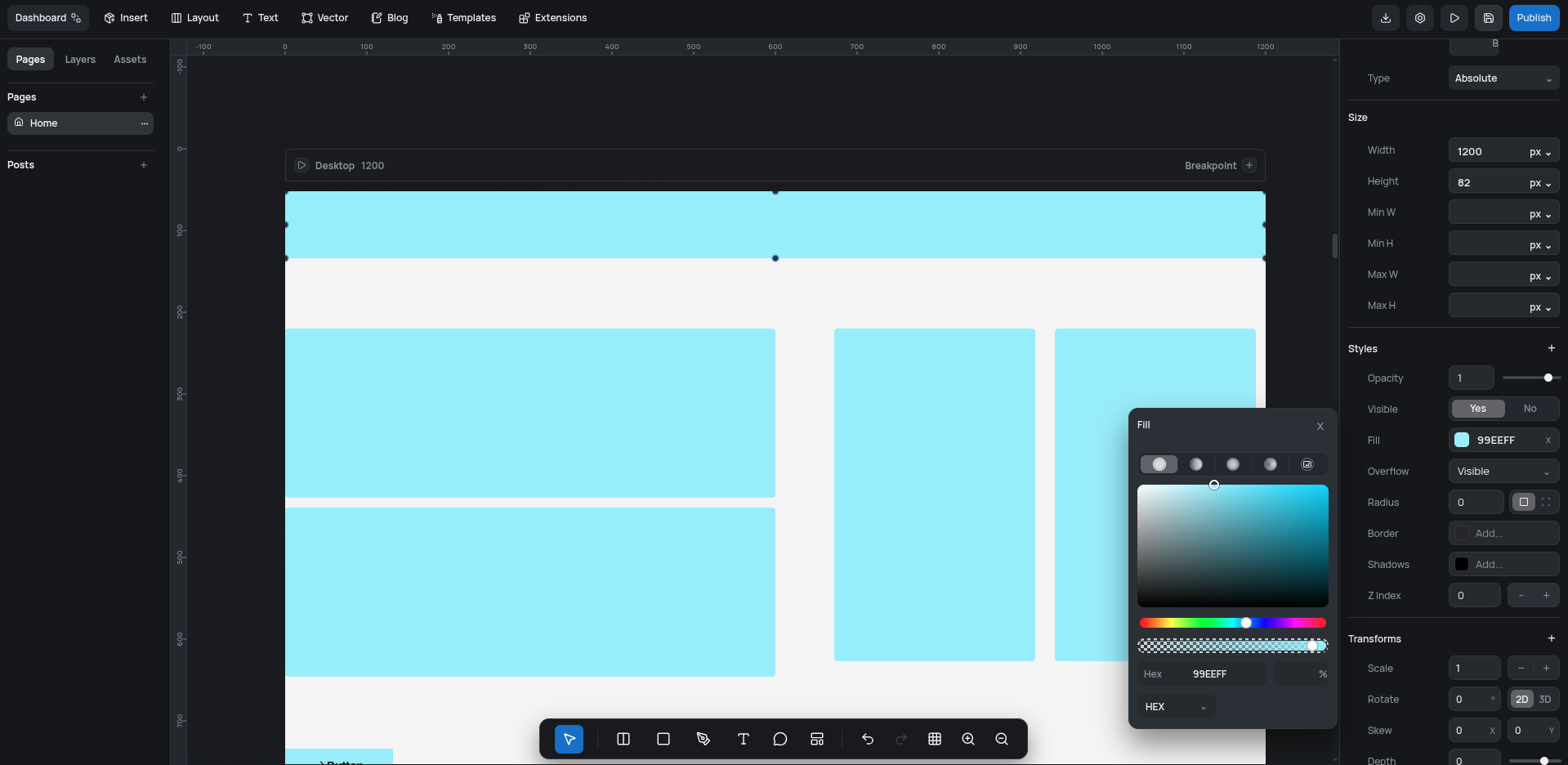 Dialyma opensource canvas based builder gallery image