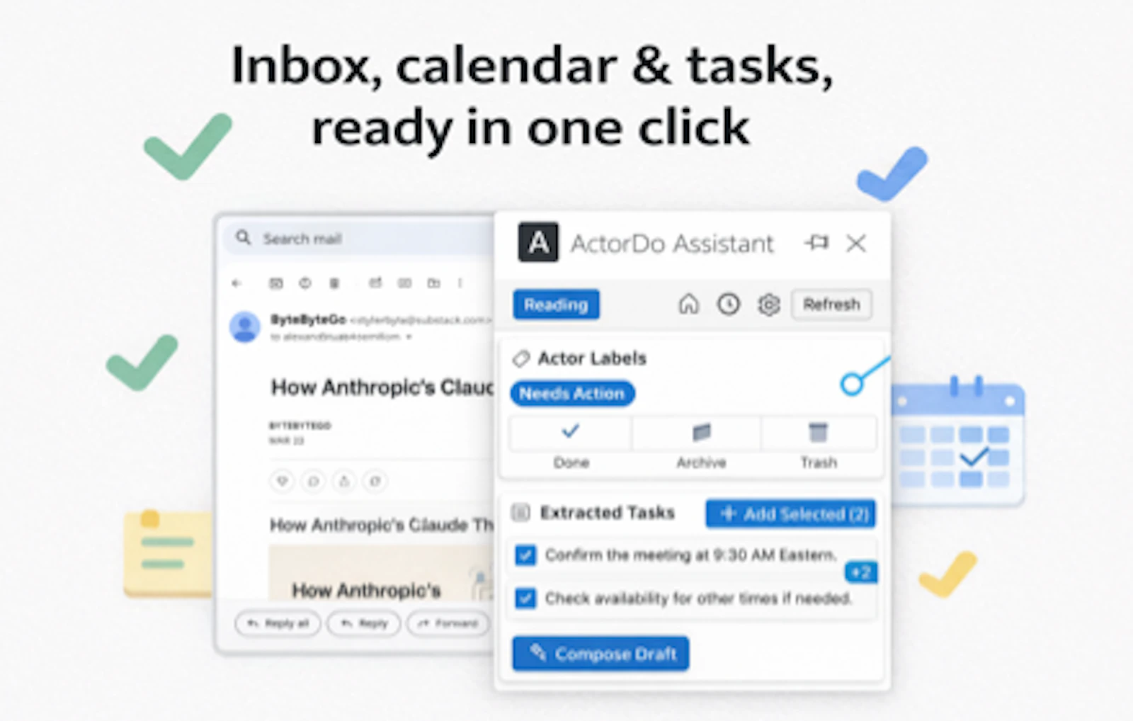 ActorDo Assistant for Chrome screenshot 1