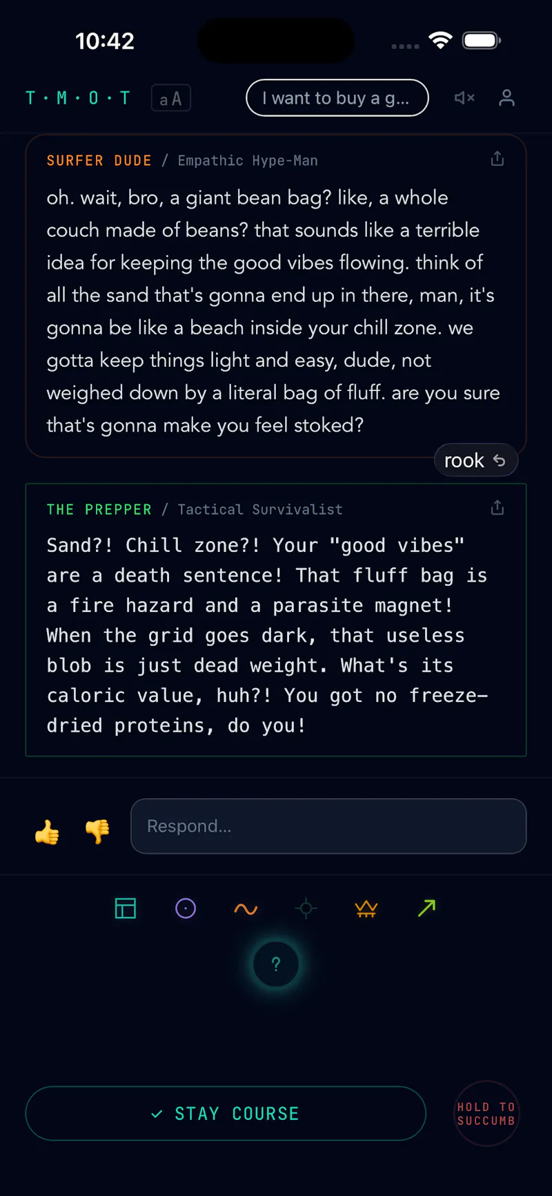 TMOT — Talk Me Out Of This screenshot 2