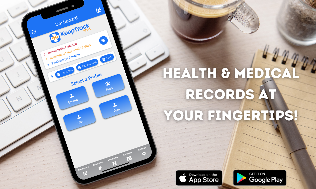 KeepTrackmed Health Record 앱 - 손가락 끝에 건강 및 의료 정보! 미디어 1