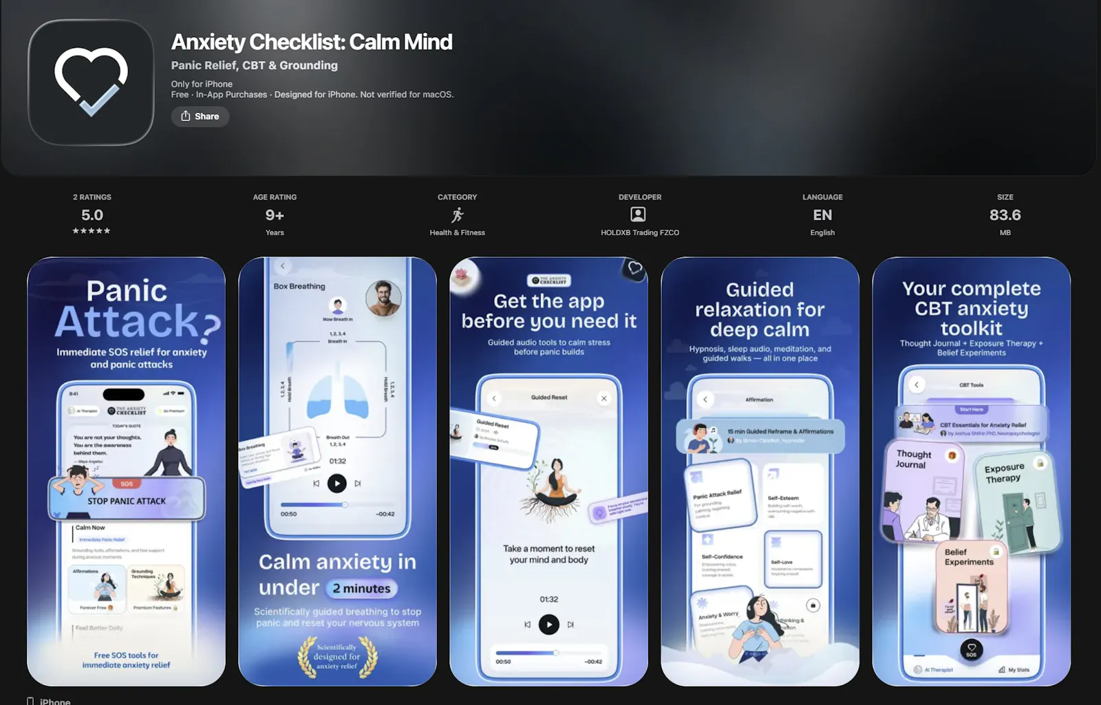 Anxiety Checklist screenshot 5