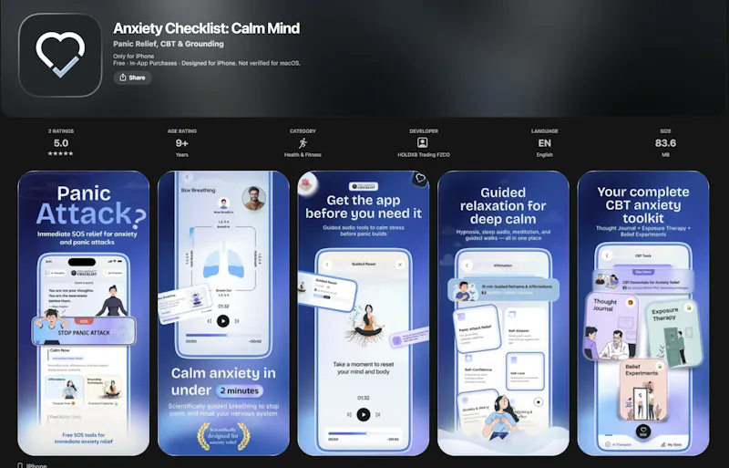 Anxiety Checklist screenshot 5