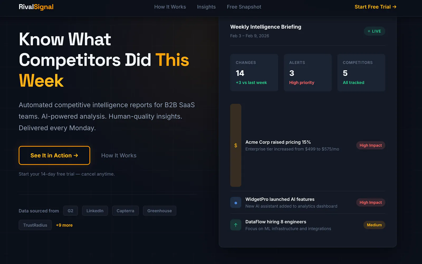 RivalSignal screenshot 1