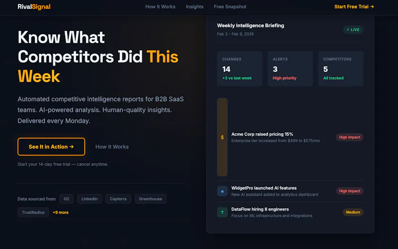 RivalSignal screenshot 1
