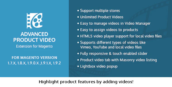 Advanced Product Video Extension for Magento