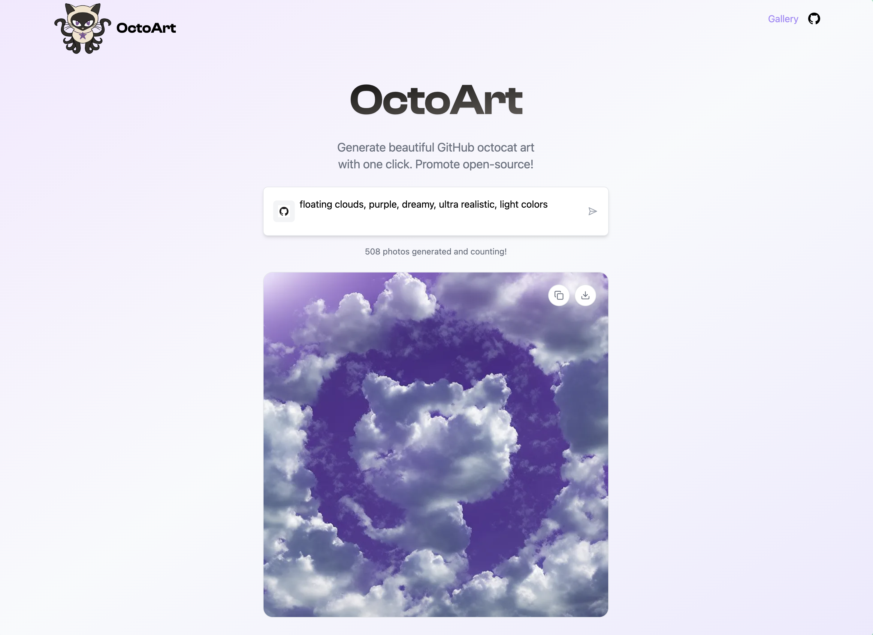 옥토 아트 - 한 번의 클릭으로 아름다운 Github Octocat AI 이미지를 생성합니다 미디어 2