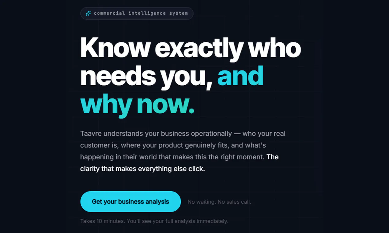 Taavre — Commercial Intelligence gallery image