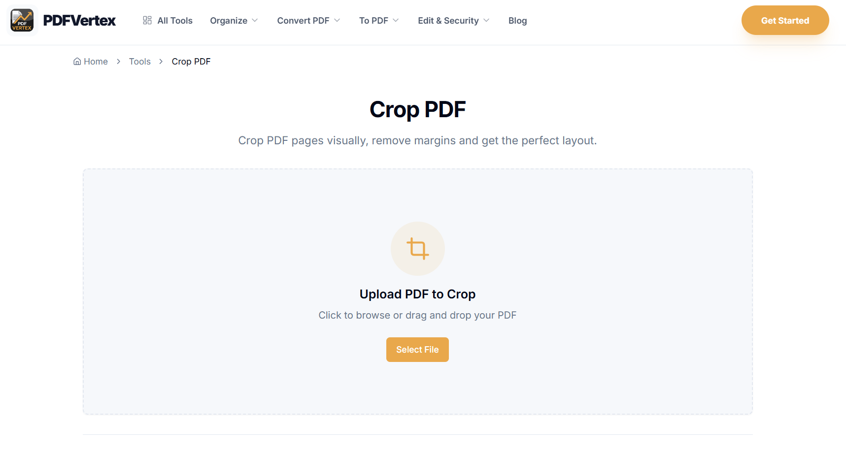 PDFVertex - Screenshot 2 showing product features and functionality