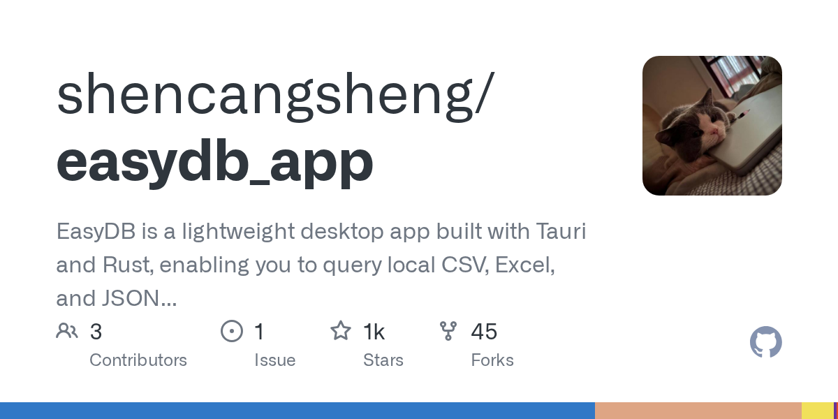 EasyDB APP - Main product screenshot demonstrating key features and user interface