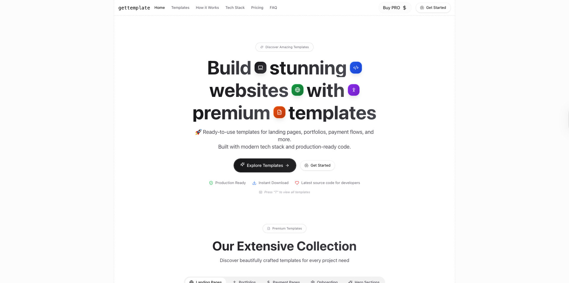 gettare - Modello di react e next.js, ispirazione per la costruzione di siti Web media 7