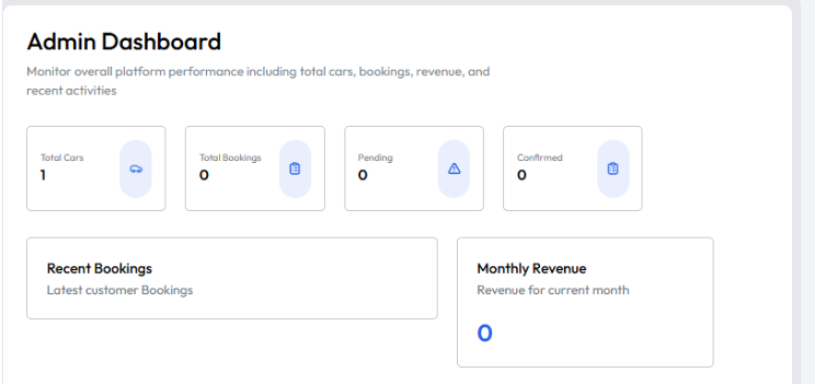 MERN Car Rental System gallery image