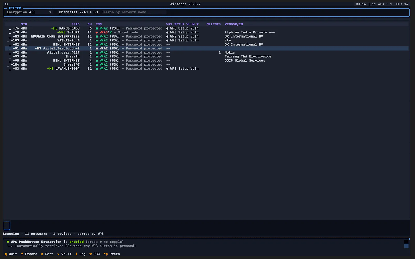 Airscope screenshot 2