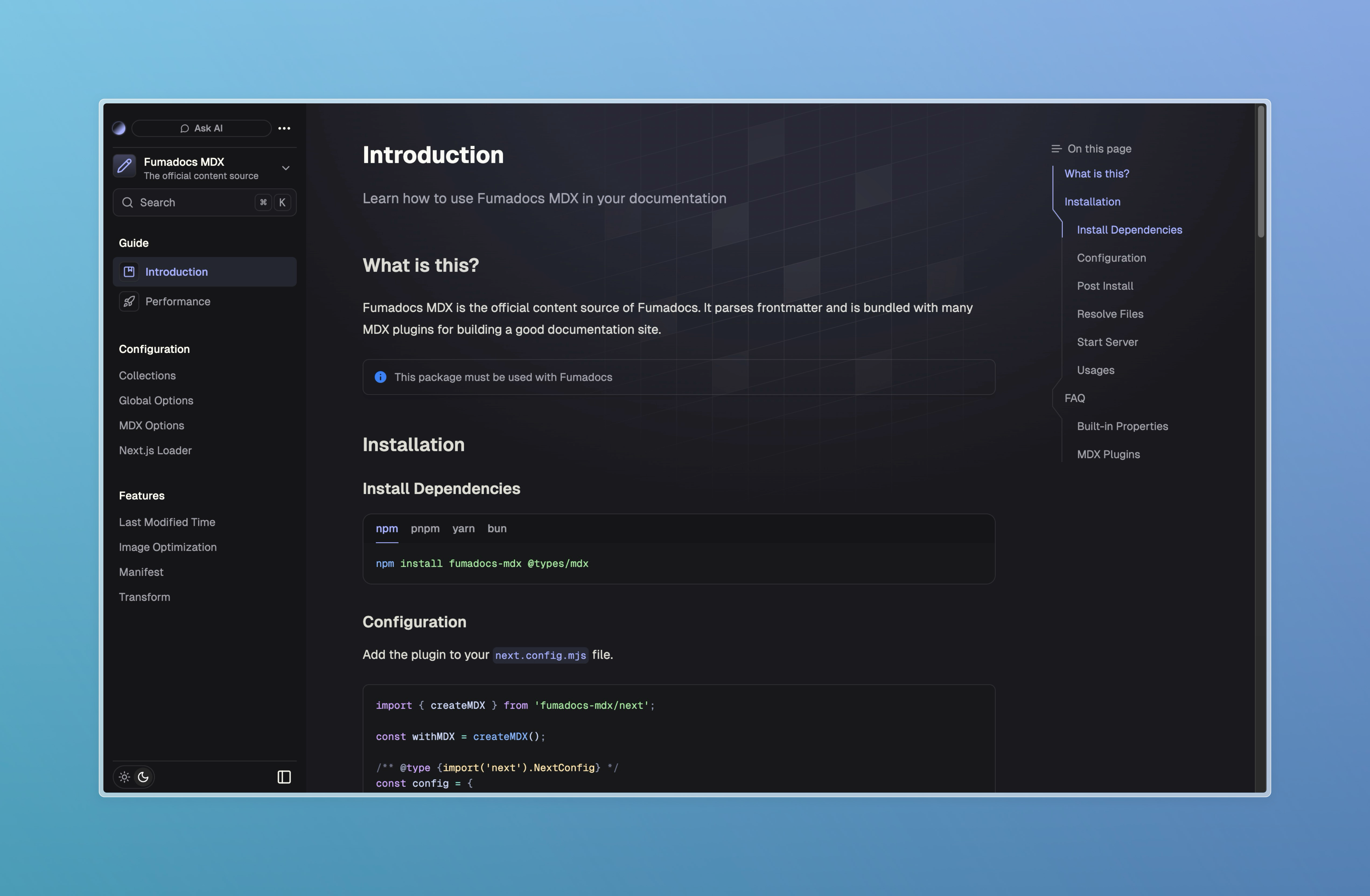 Fumadocs - Bouw uw documenten op met Next.js media 2