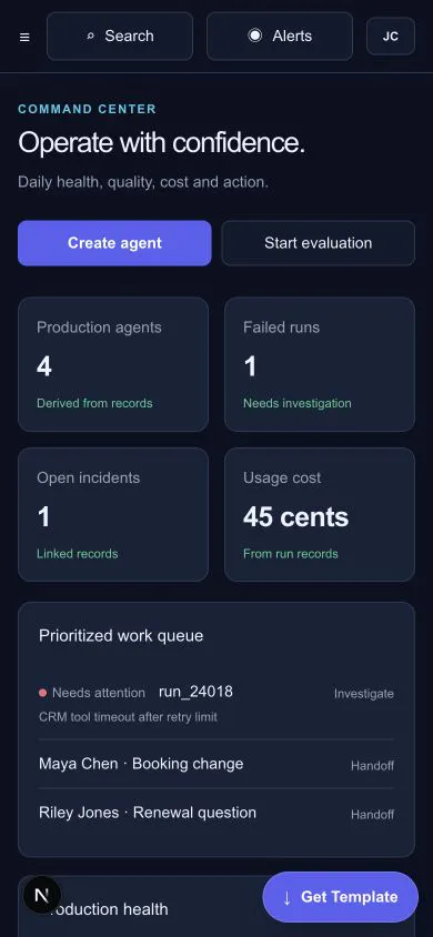 AgentOps Web Template gallery image