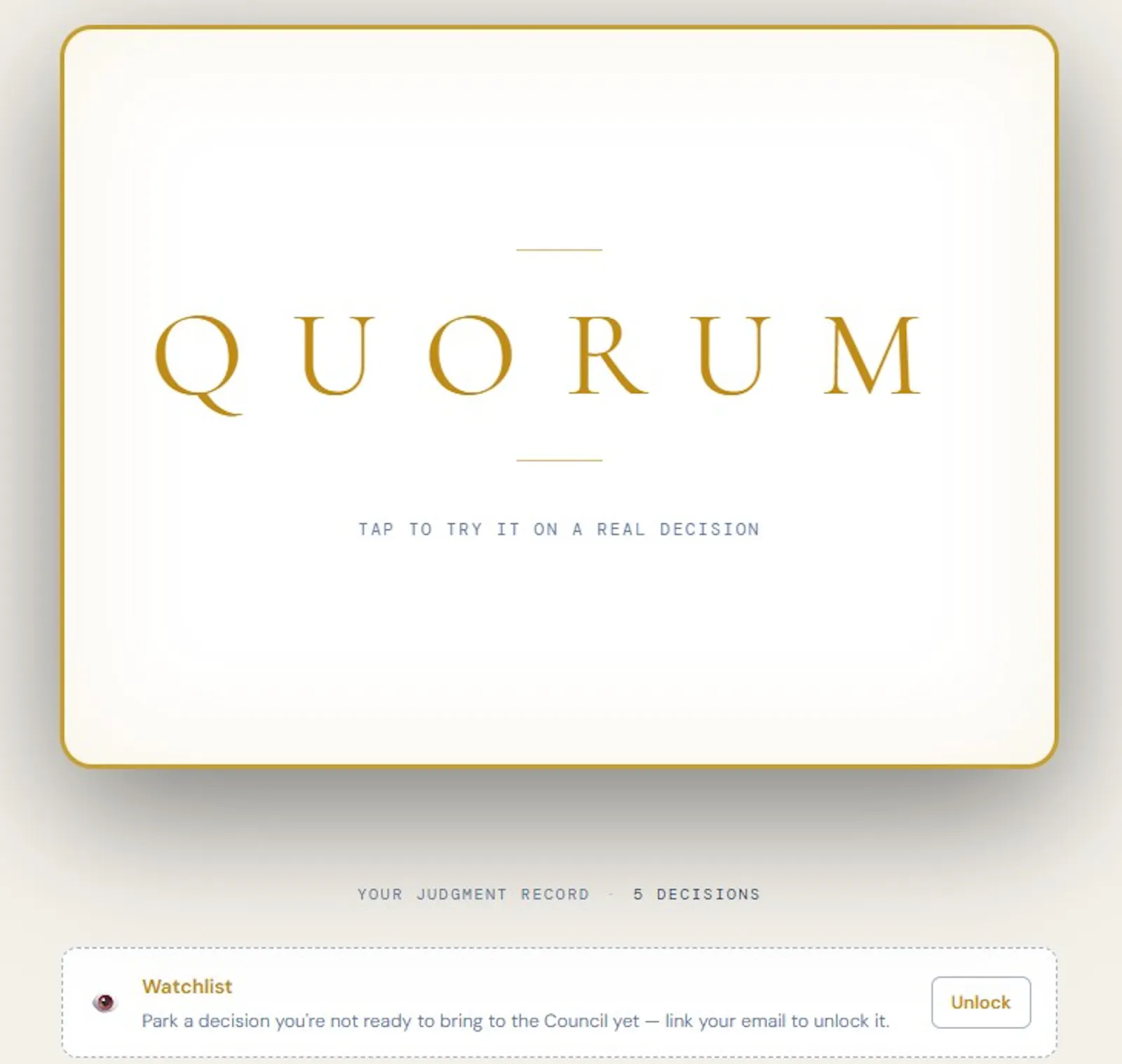 Quorum Vault screenshot 2