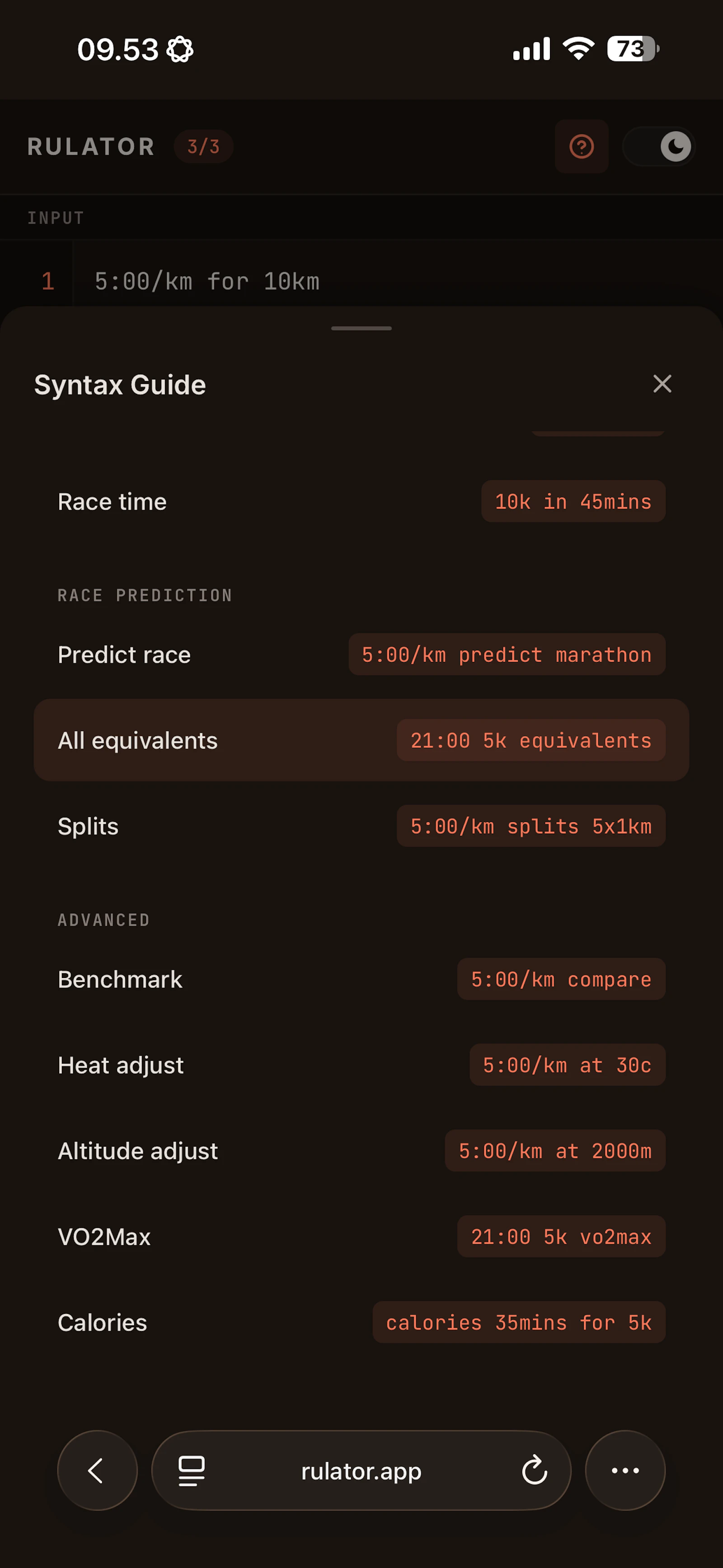 Rulator screenshot 2
