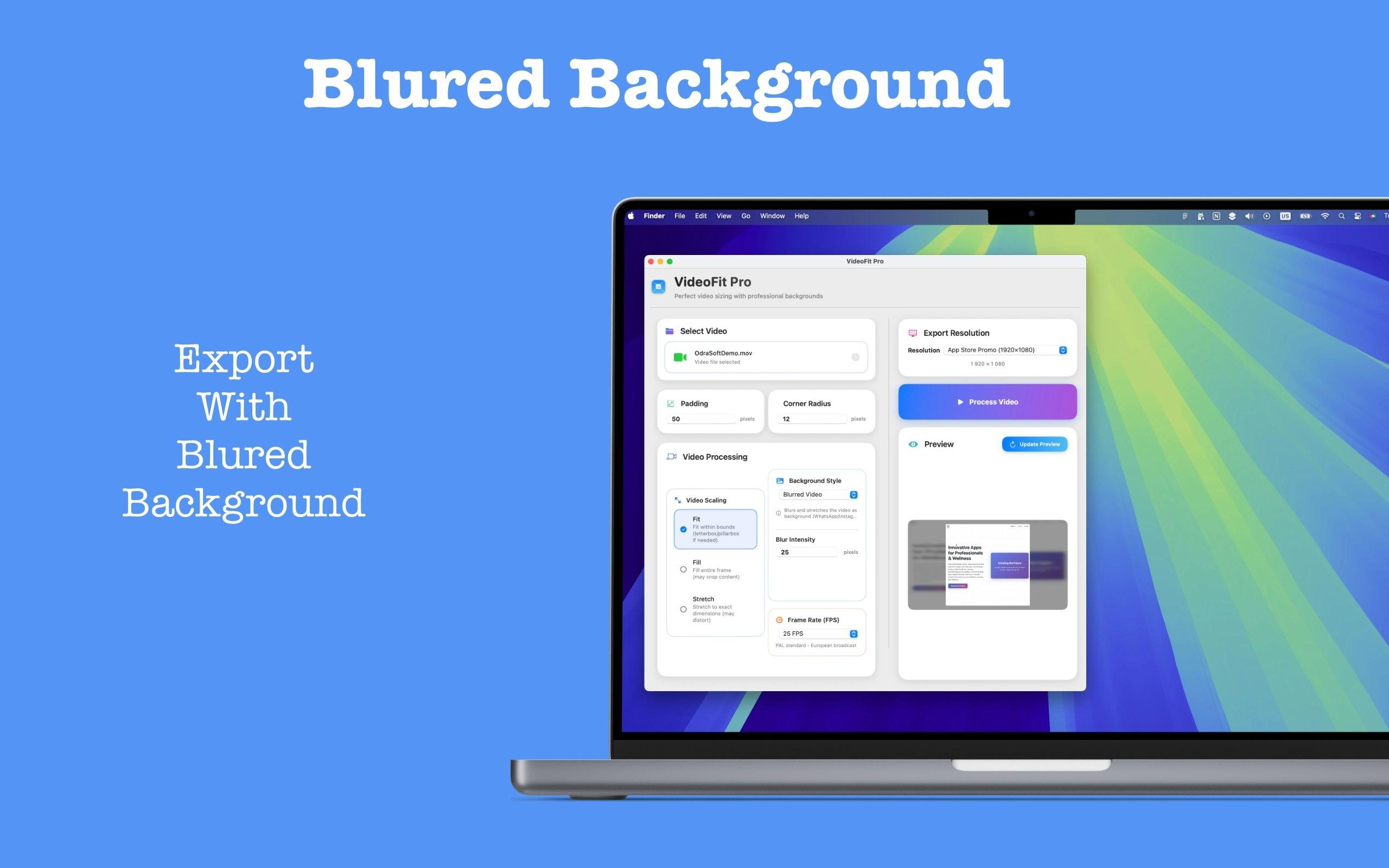 VideoFit Pro: A Quick video reframe tool gallery image