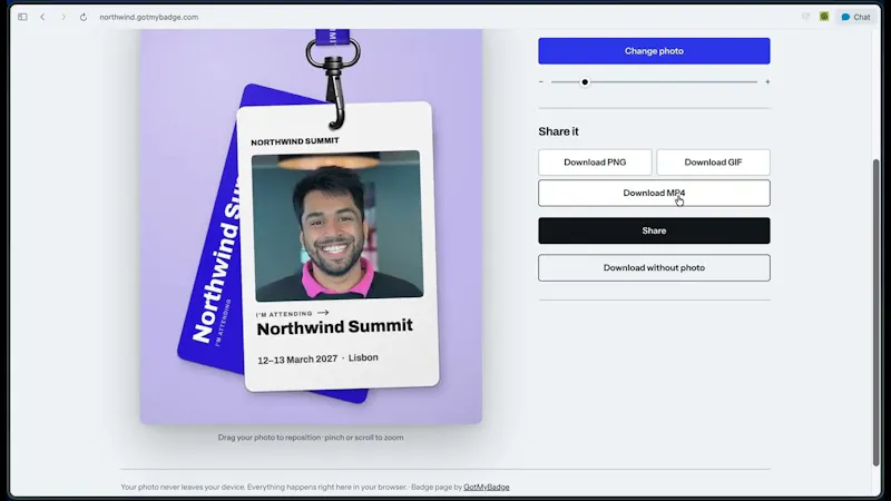 GotMyBadge screenshot 1 (video preview)