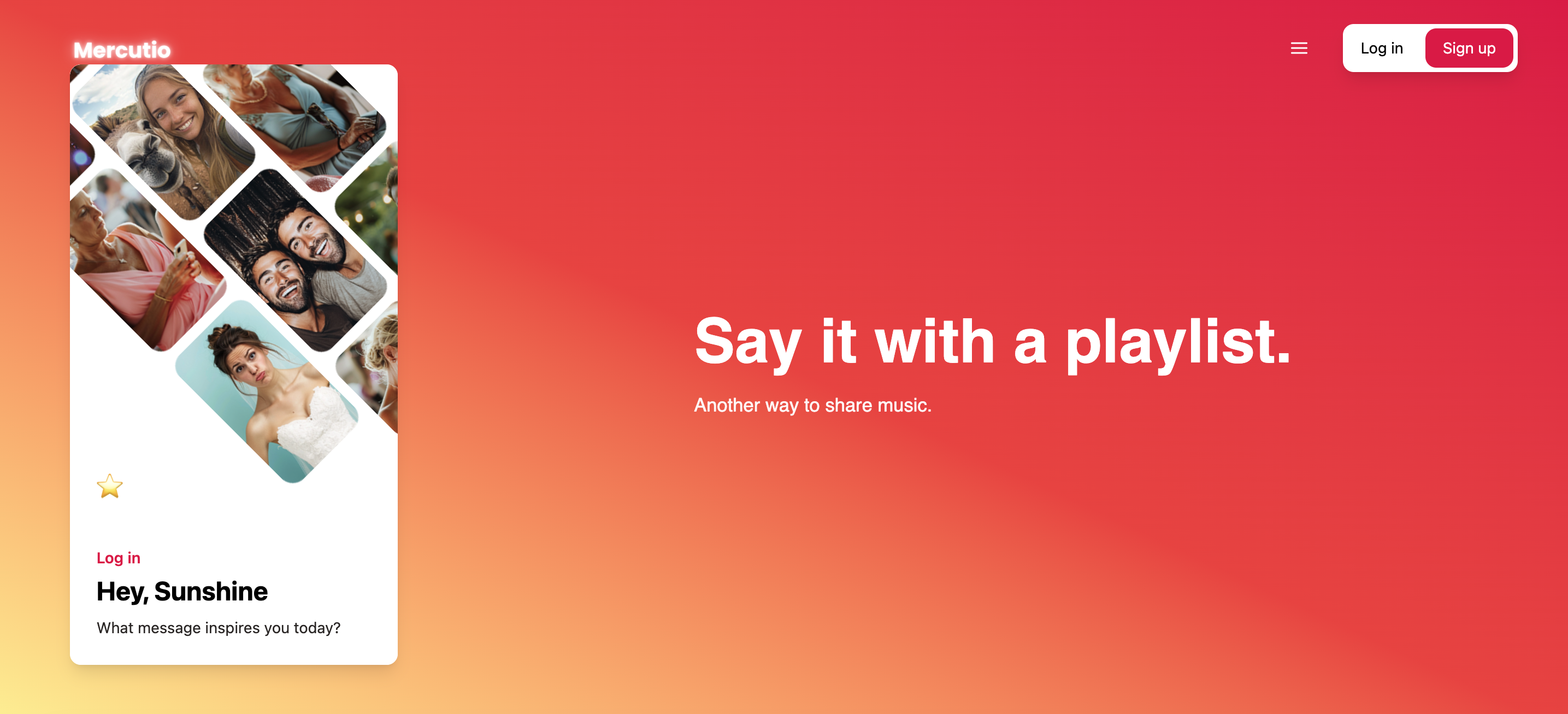 Say it with a playlist