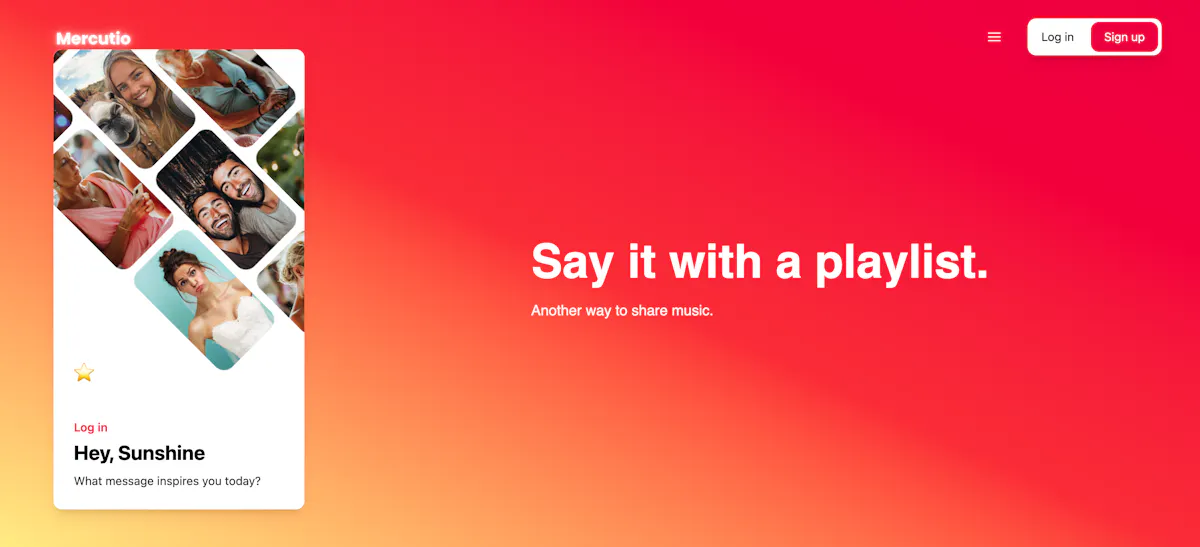 Say it with a playlist