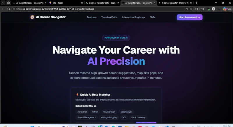 AI Career Navigator screenshot 1