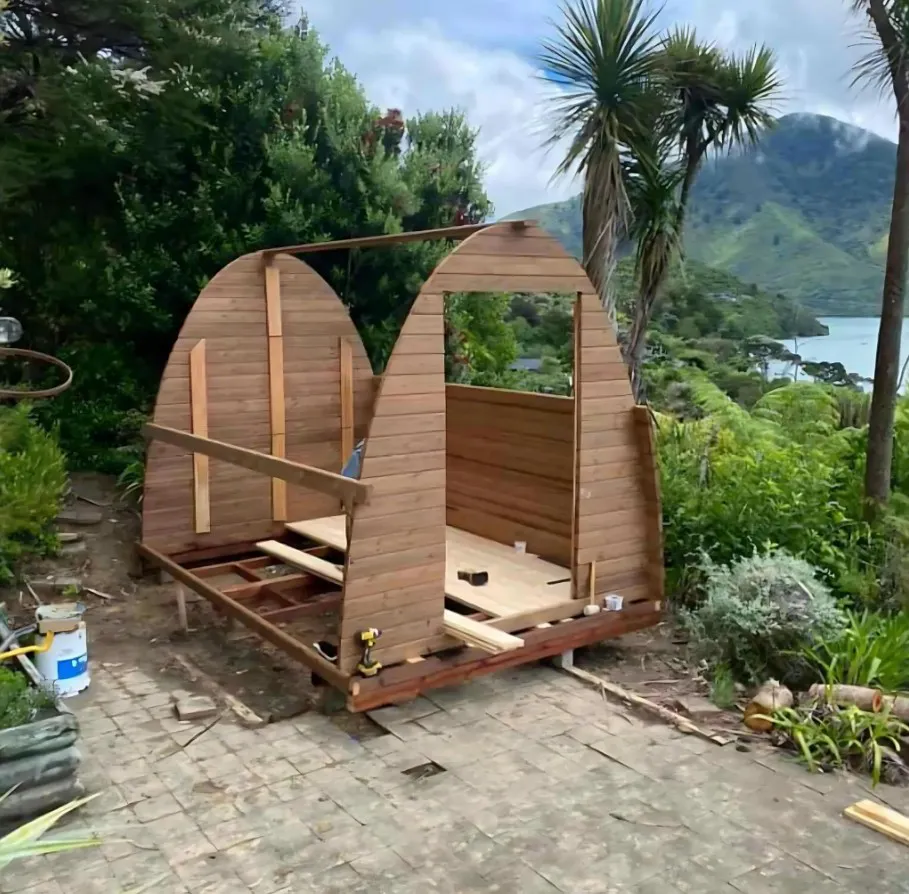 4Person Outdoor Sauna Pod, Changing Room gallery image