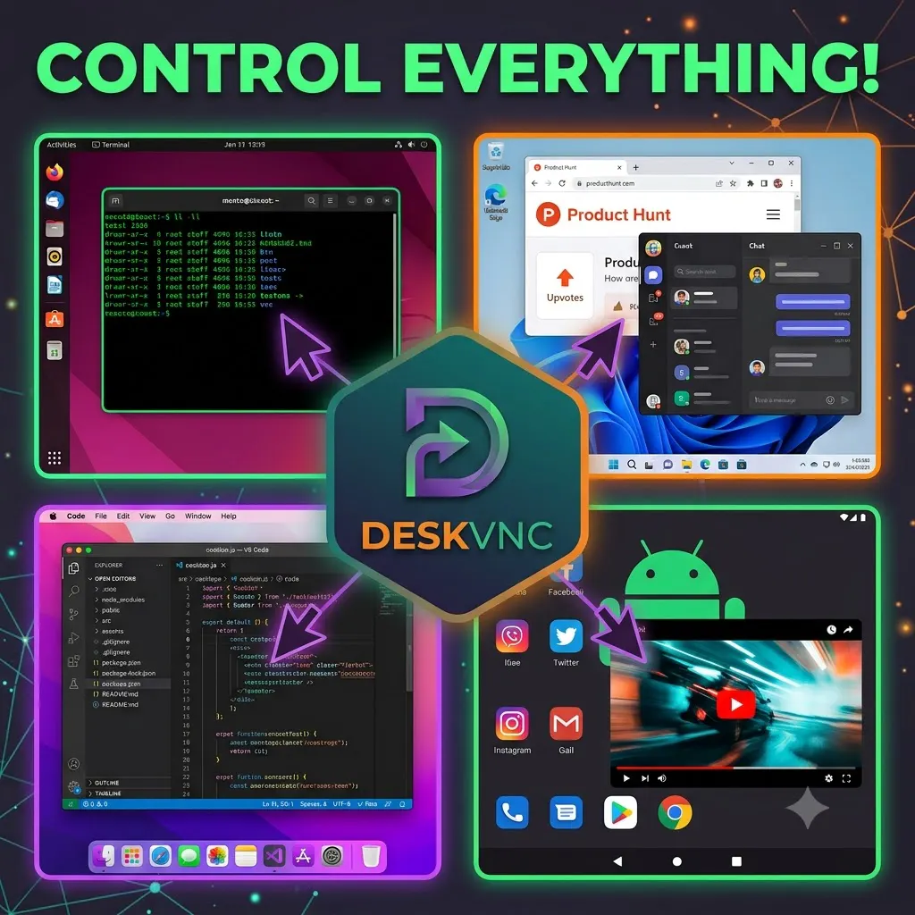 DeskVNC Remote for AI Agents and Humans