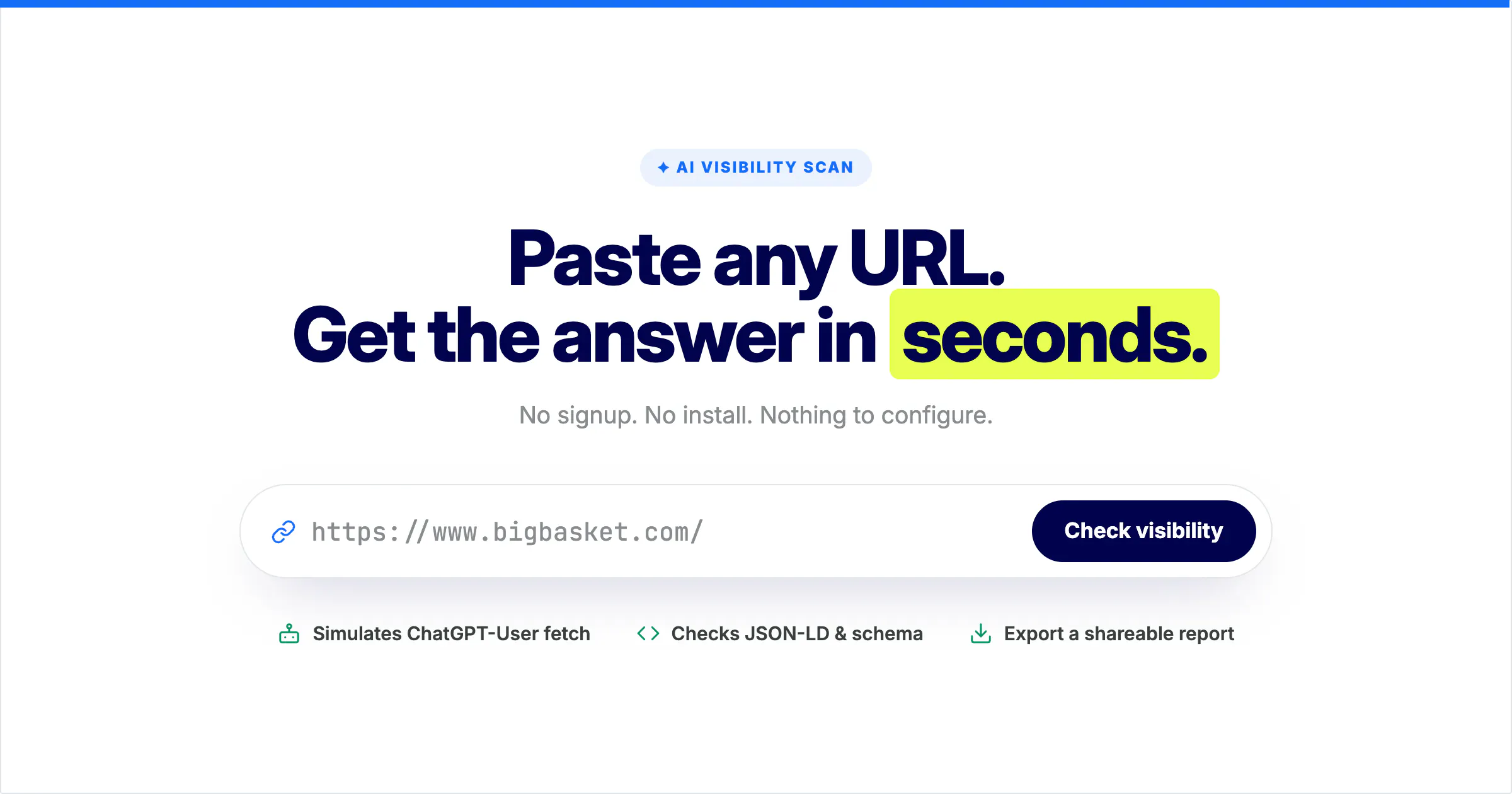 AI Content Visibility Grader gallery image