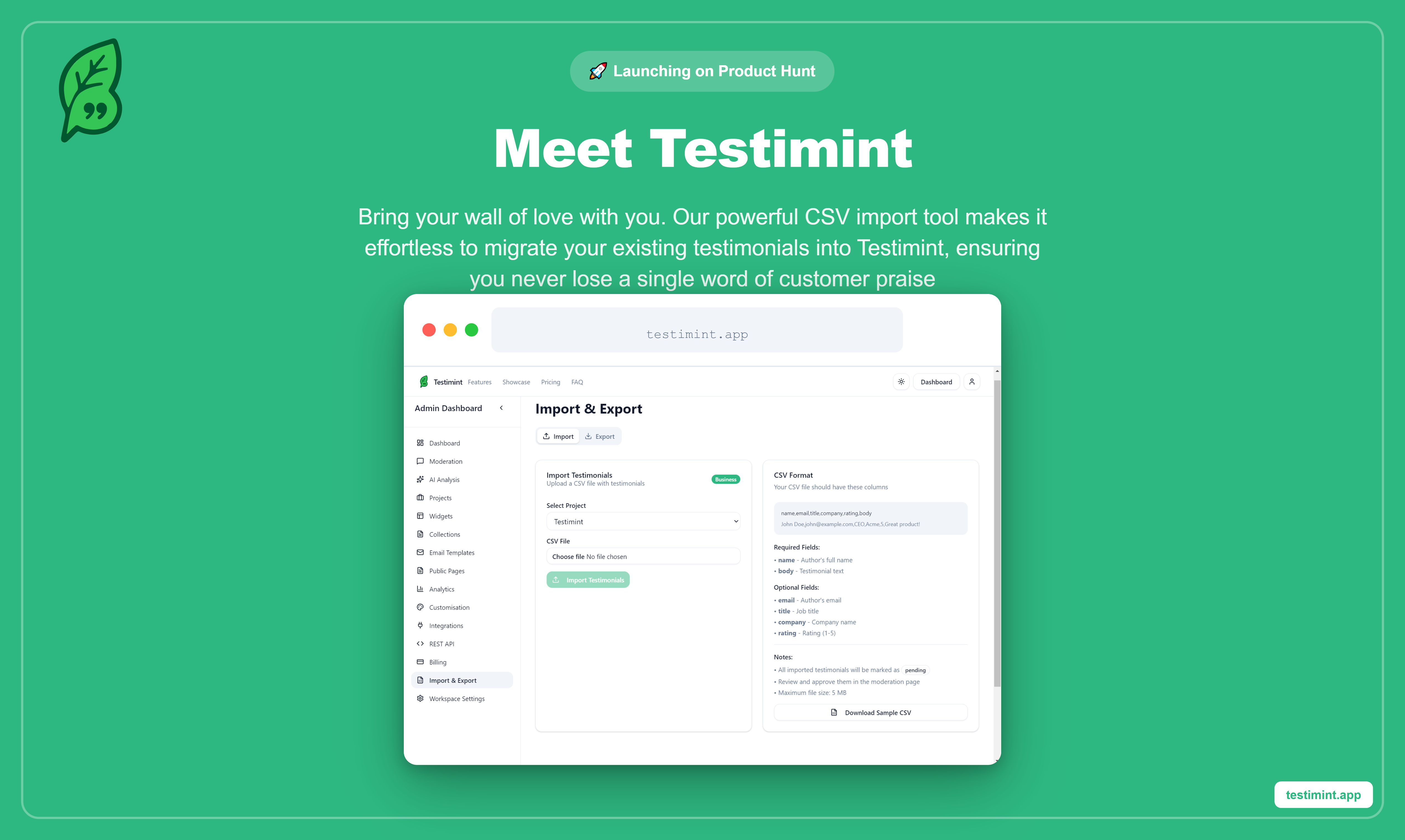 Testimint gallery image