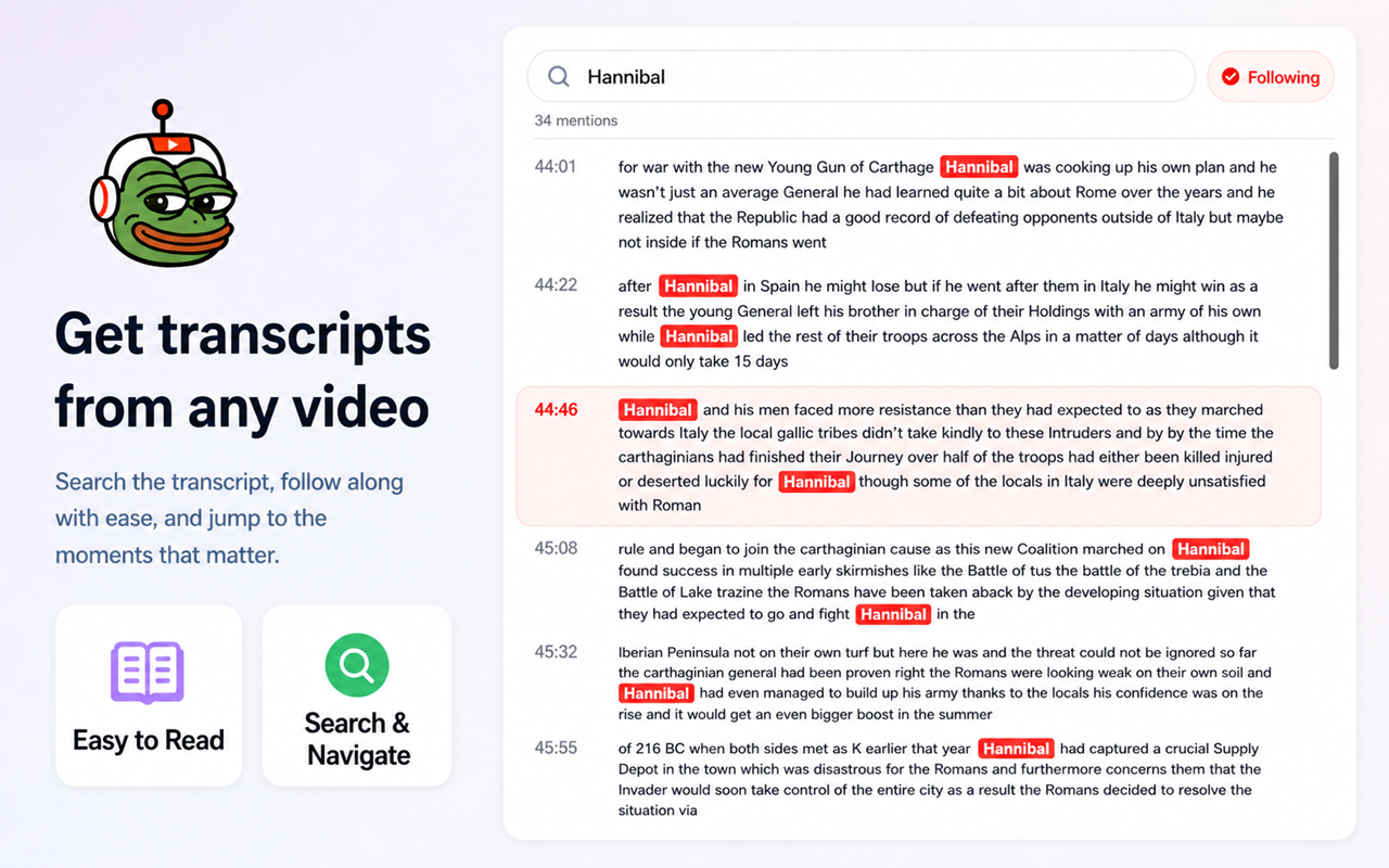 CyFrog: Youtube Summary & Chat gallery image