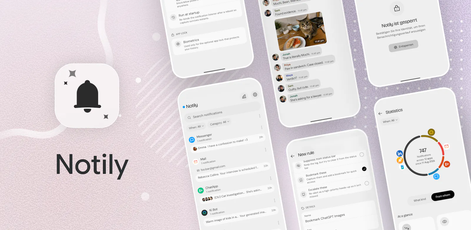 Notily: Beautiful Notification History! screenshot 2