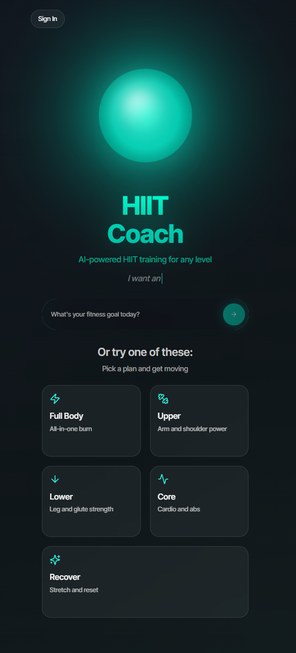 AI HIIT Coach gallery image