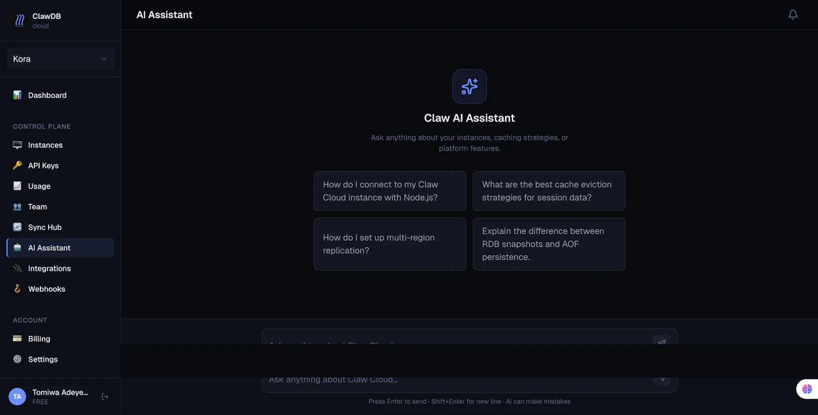 ClawDB screenshot 4