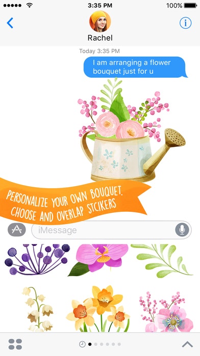 iMessage Stickers - Flowery Garden gallery image