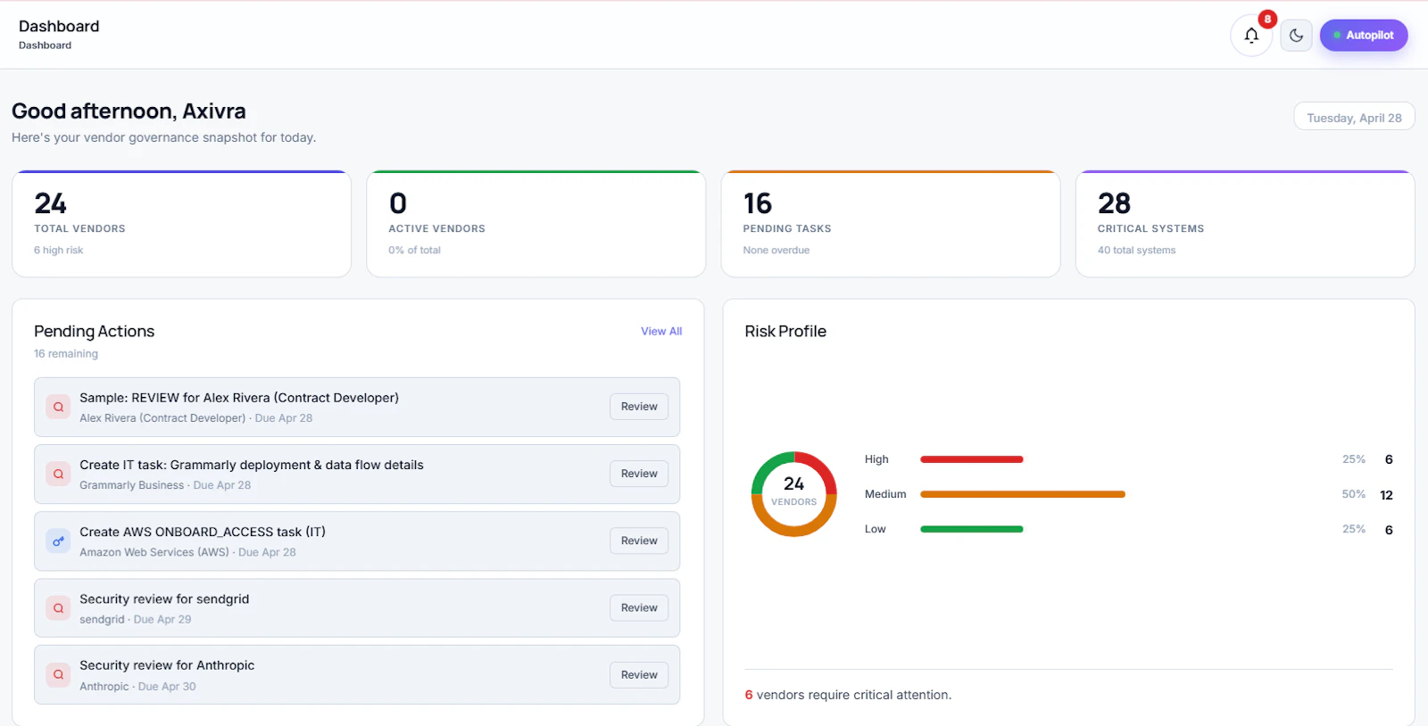 VendorGuard by Axivra screenshot 2